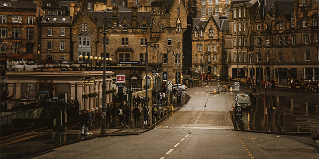 The UK city landscape in 1990
