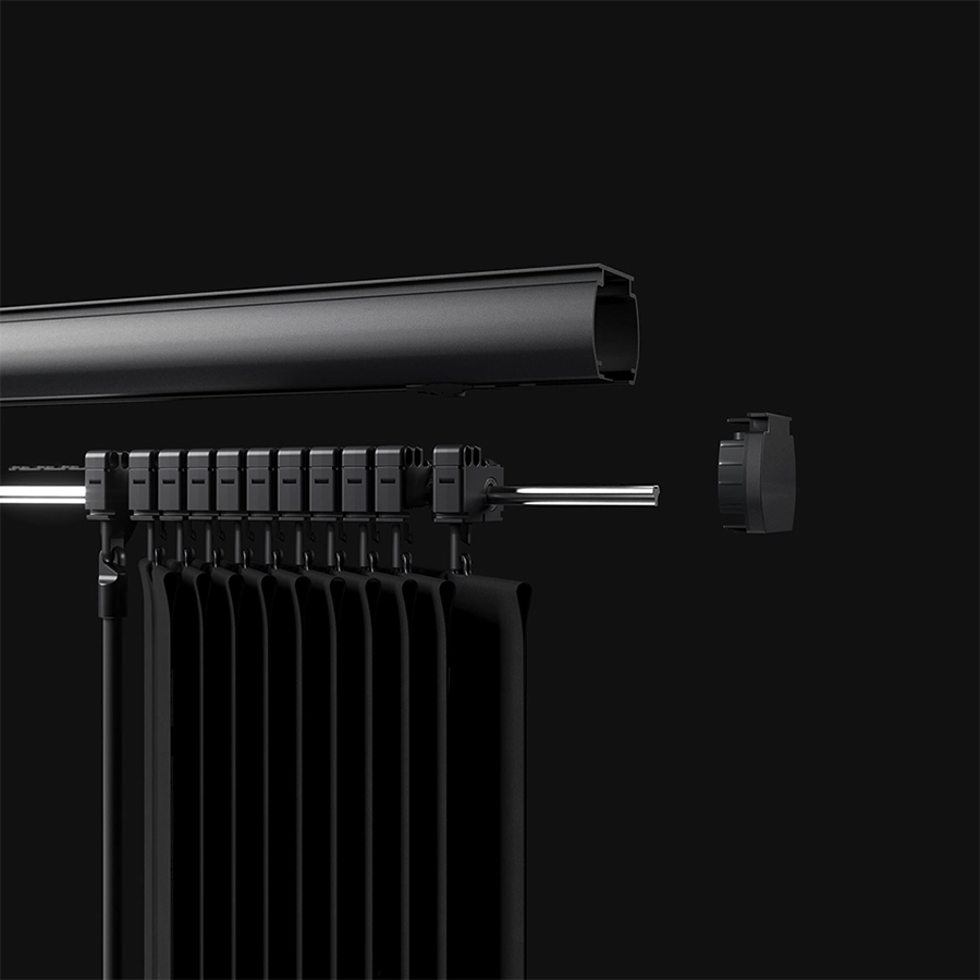 A blind with wand control