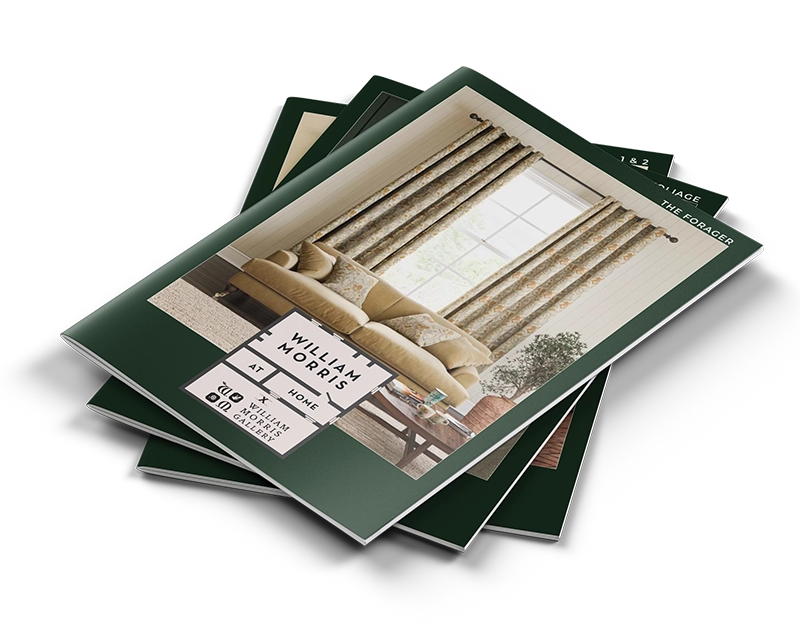 A stack of William Morris look books