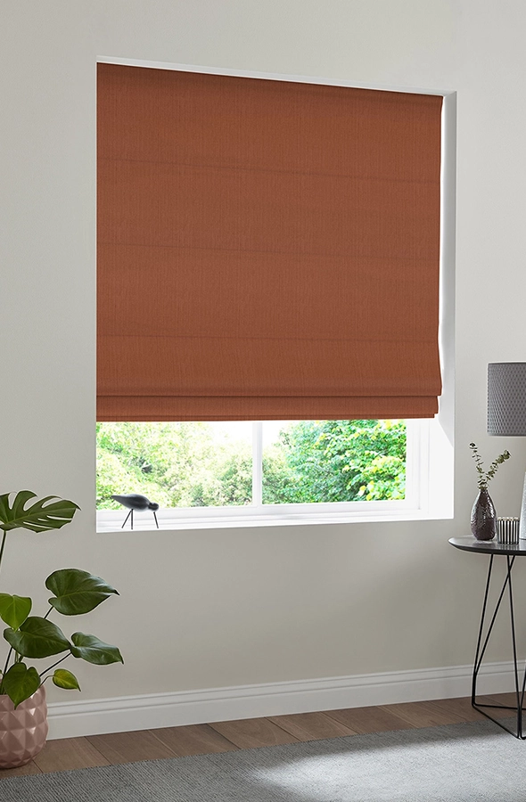 Room with orange roman blind from illumin8 Edit Softs Vol.2 collection