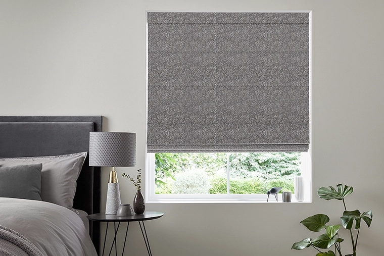Room with grey roller blind from illumin8 Edit Softs Collection