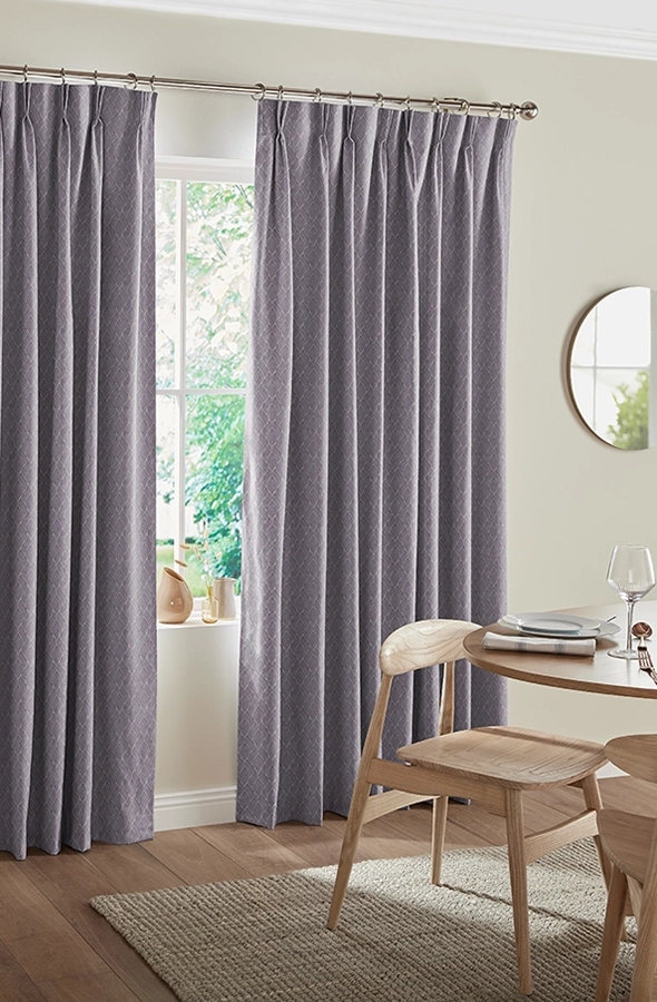 Room with navy roller blind from illumin8 Edit Softs Collection
