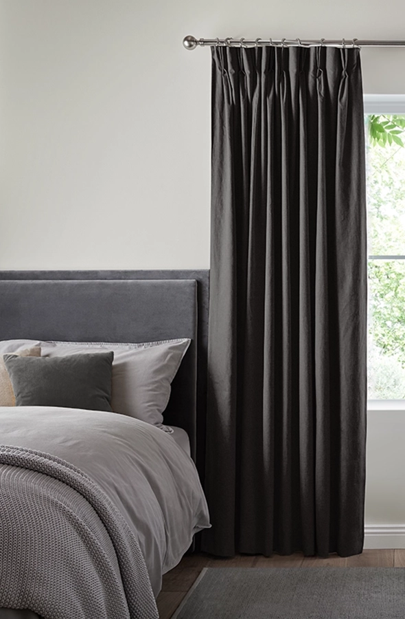 Room with abstract pattern roller blind from illumin8 Edit Softs Collection