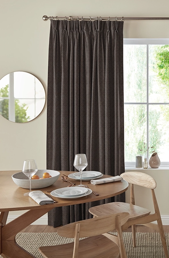 Room with brown curtains form illumin8 Edit Softs Collection