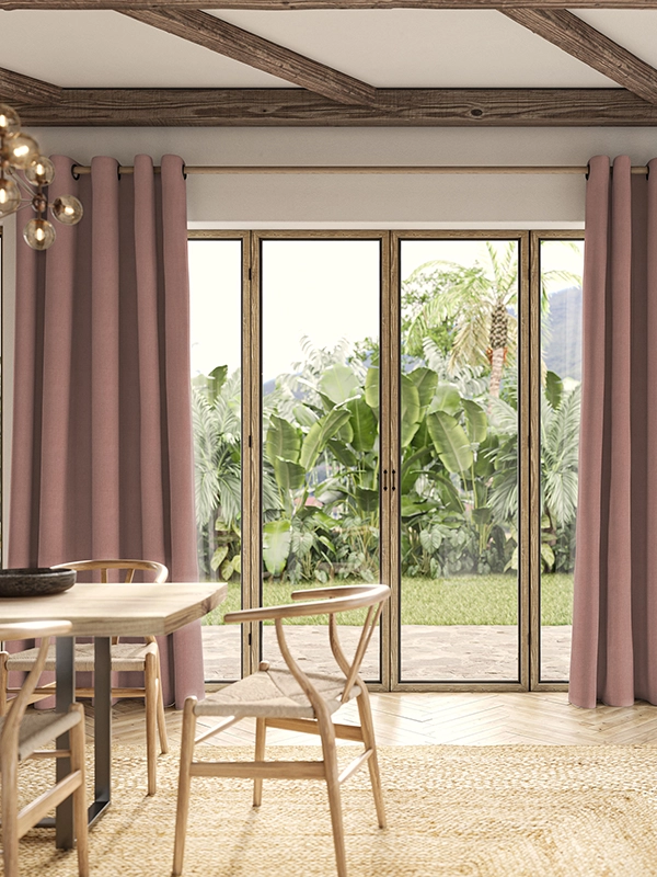 Eyelet curtains from illumin8's Loom collection
