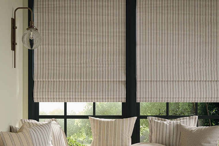 Natural Stripes Roman Blinds from Simply Softs Collection