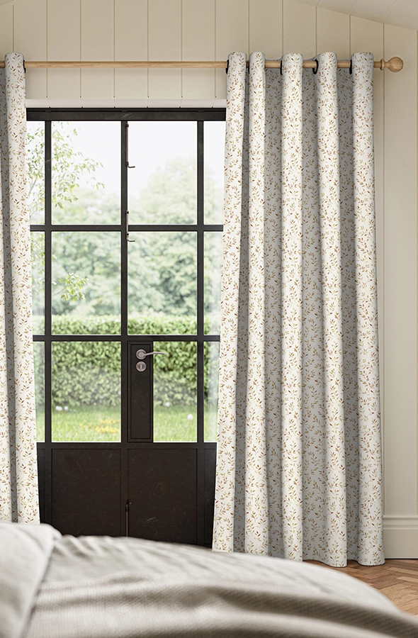 White Floral Curtains from Simply Softs Collection