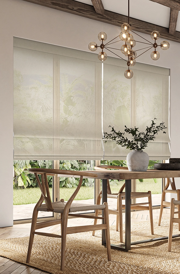 White Sheer Roman Blind from Simply Softs Collection