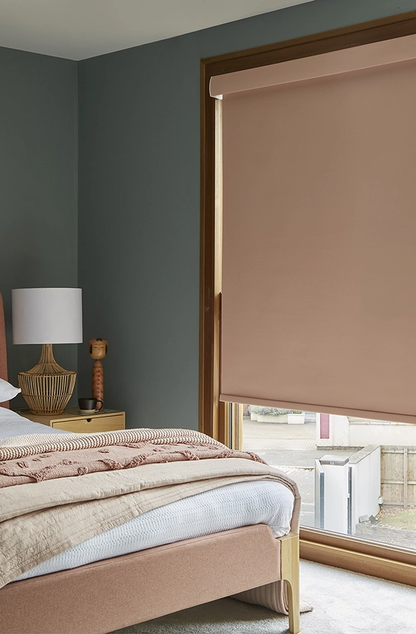 Room with natural colour roller blind from illumin8 Simply™ Roller Collection