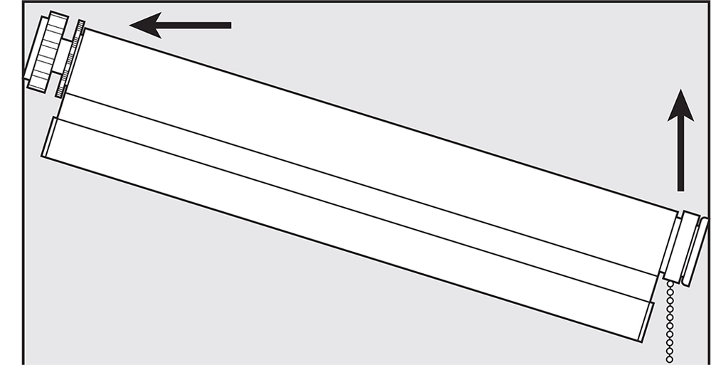 Simply Twist Roller blind diagram