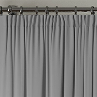 Curtains with 3 pencil pleat headings