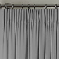 Curtains with 6 pencil pleat headings