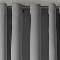 Curtains with eyelet headings