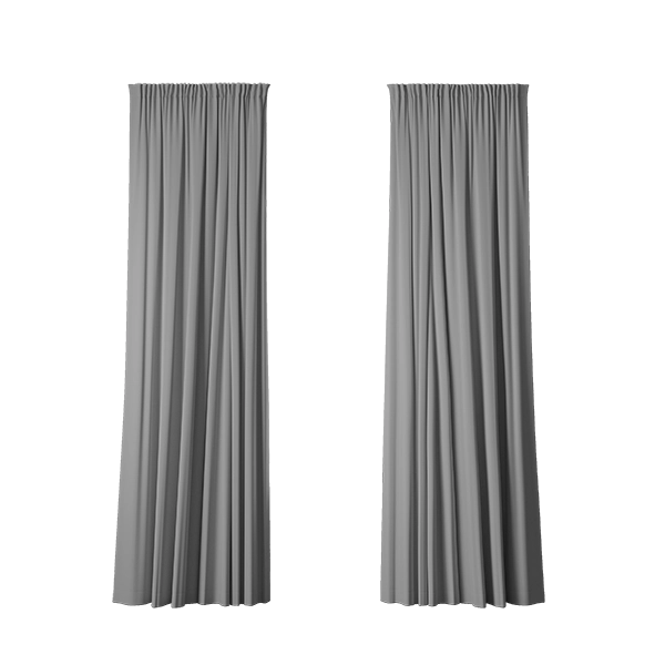 3 inch Pencil Pleat curtains