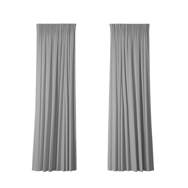 6 inch Pencil Pleat curtains