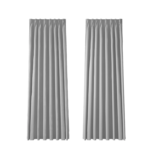 Double Pinch Pleat curtains