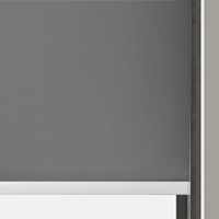 Roller blinds with white bottom bar