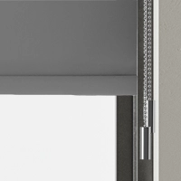 Roller blinds with twin pull control