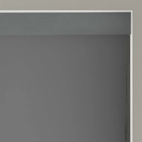 Roller blinds with matching cassette headrail