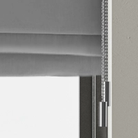 Roman blinds with twin pull control