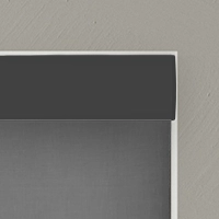 Roman blinds with anthracite cassette headrail