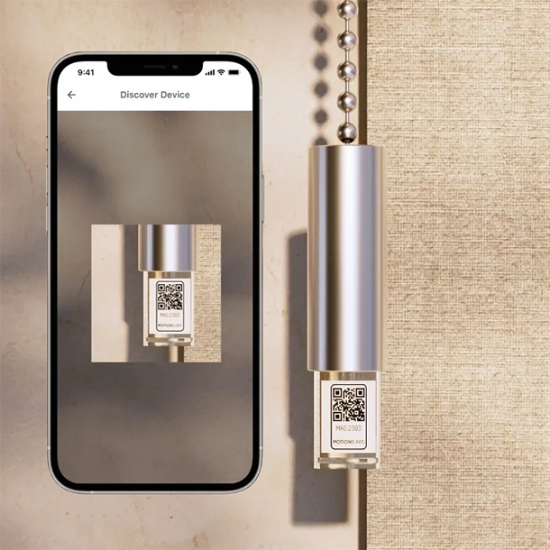 Connecting your phone to the electric blind with a QR code